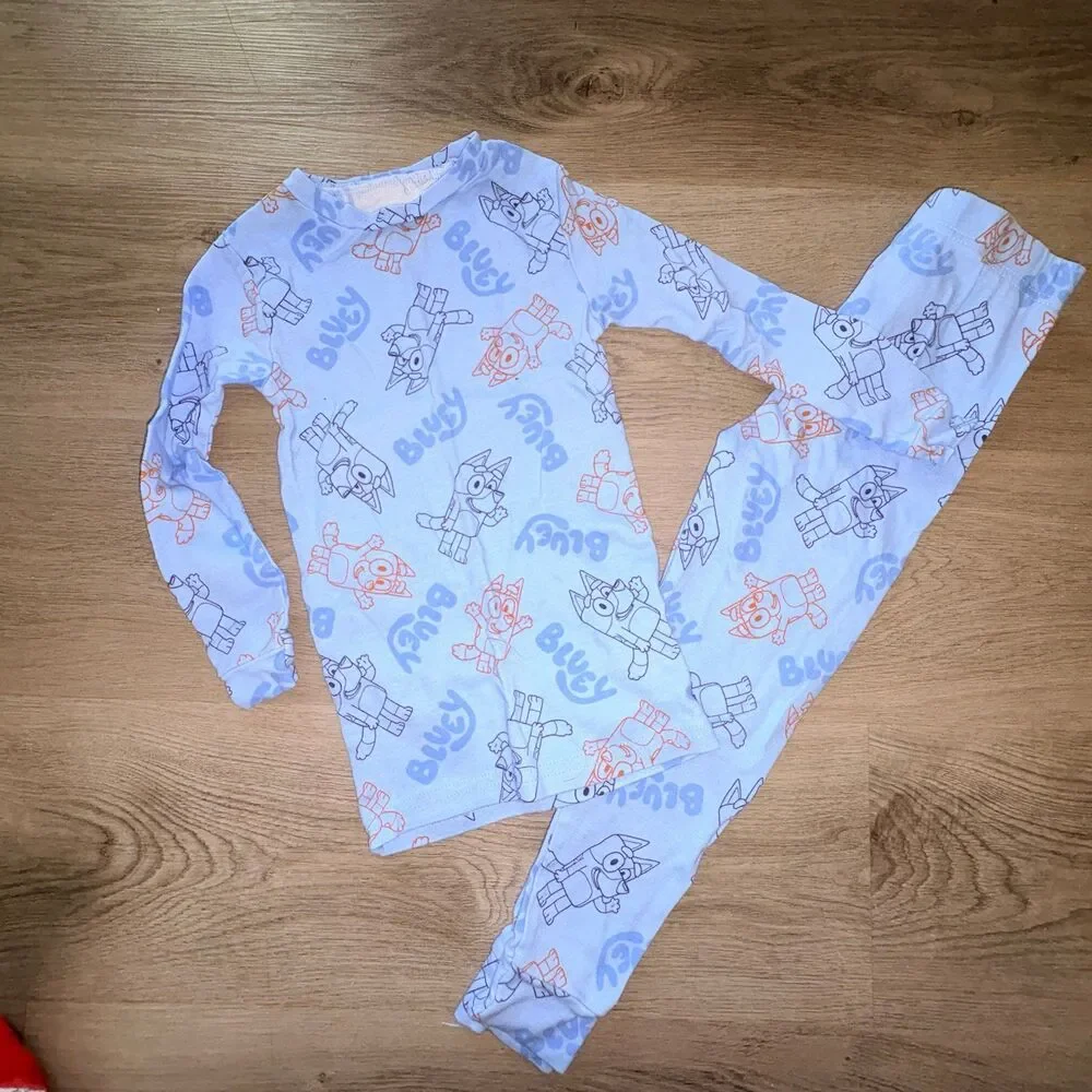 Bluey size 6 unisex pajamas EUC‎
